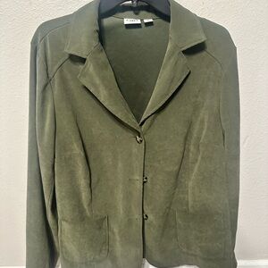 Cato Olive Women's Plus Size Shacket 18W